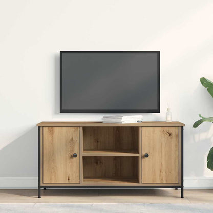 TV-Schränk Eiche handwerklich 100 x 40 x 50 cm Holzwerkstoff