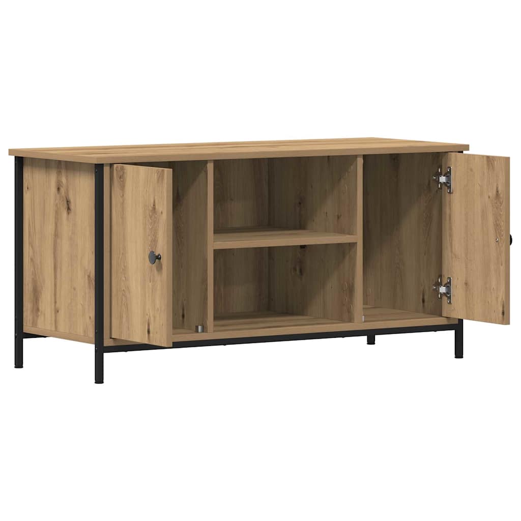 TV-Schränk Eiche handwerklich 100 x 40 x 50 cm Holzwerkstoff