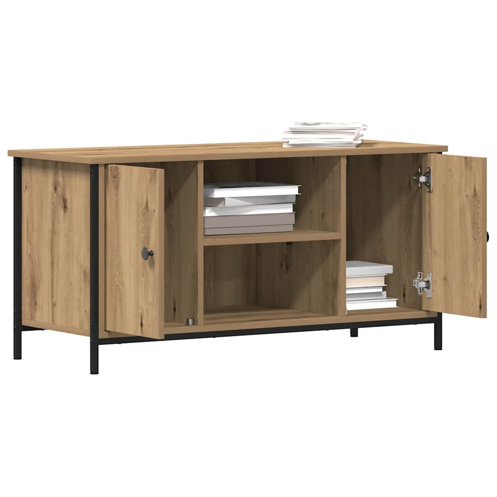 TV-Schränk Eiche handwerklich 100 x 40 x 50 cm Holzwerkstoff
