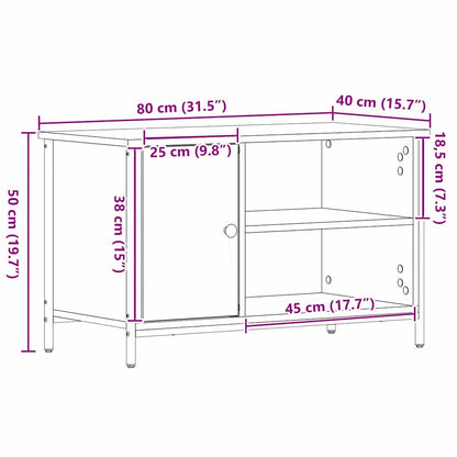 TV-Schränk Altholz 80 x 40 x 50 cm Holzwerkstoff