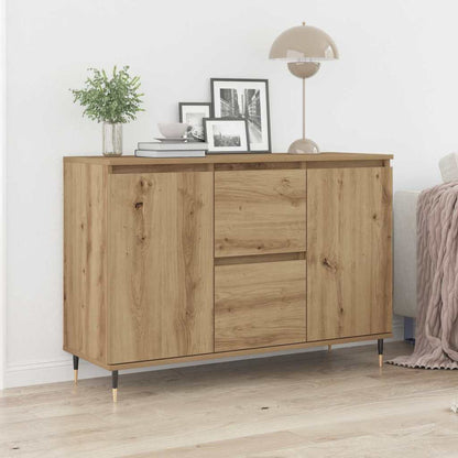 Sideboard Eiche handwerklich 101,5 x 35 x 70 cm Holzwerkstoff