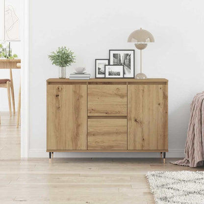 Sideboard Eiche handwerklich 101,5 x 35 x 70 cm Holzwerkstoff