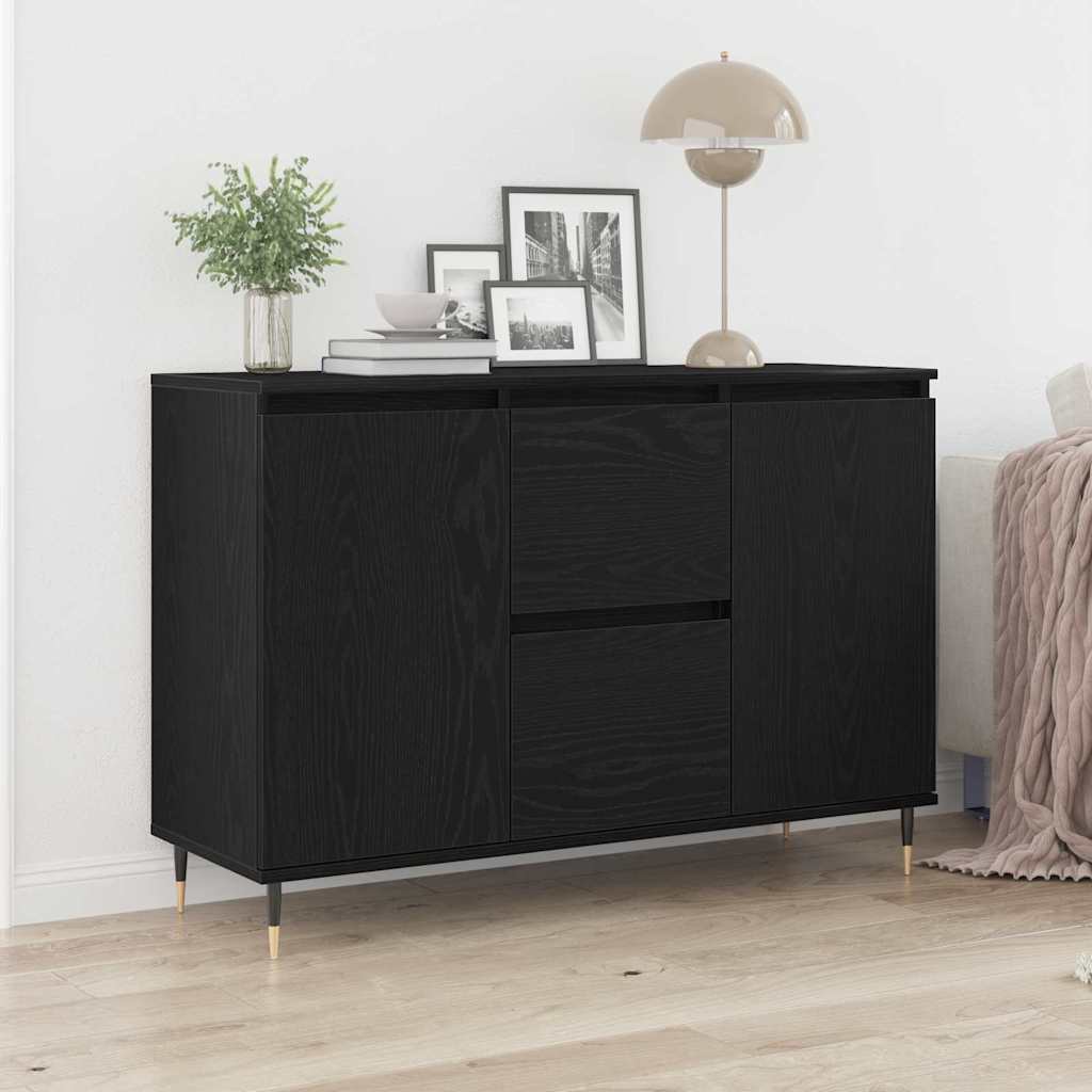 Sideboard Schwarze Eiche 101,5 x 35 x 70 cm Holzwerkstoff