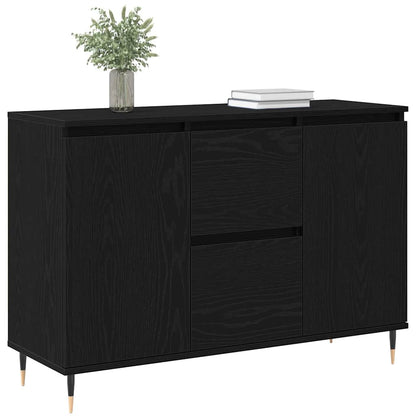 Sideboard Schwarze Eiche 101,5 x 35 x 70 cm Holzwerkstoff