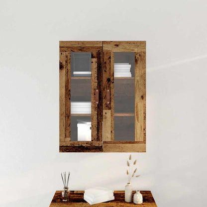 Wandmontierter Schrank Altholz 69.5 x 34 x 90 cm Holzwerkstoff