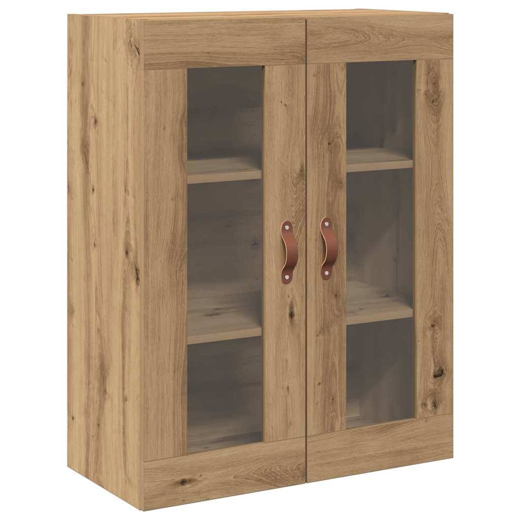 Wandmontierter Schrank Eiche handwerklich 69.5 x 34 x 90 cm