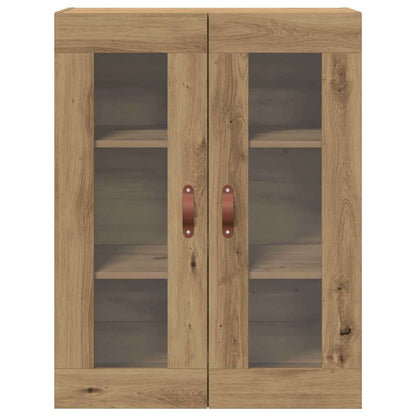 Wandmontierter Schrank Eiche handwerklich 69.5 x 34 x 90 cm