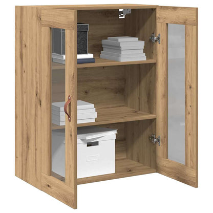 Wandmontierter Schrank Eiche handwerklich 69.5 x 34 x 90 cm