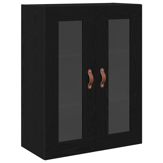 Wandmontierter Schrank Schwarze Eiche 69.5 x 34 x 90 cm