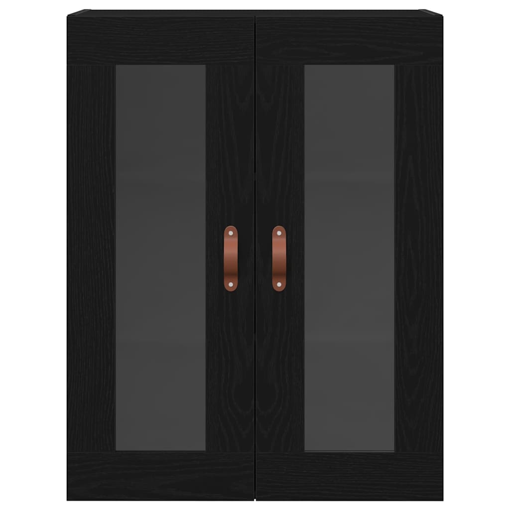 Wandmontierter Schrank Schwarze Eiche 69.5 x 34 x 90 cm