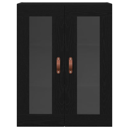 Wandmontierter Schrank Schwarze Eiche 69.5 x 34 x 90 cm