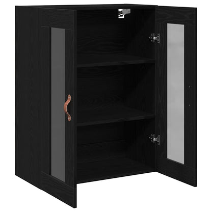 Wandmontierter Schrank Schwarze Eiche 69.5 x 34 x 90 cm