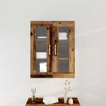 Wandmontierter Schrank Altholz 69.5 x 34 x 90 cm Holzwerkstoff