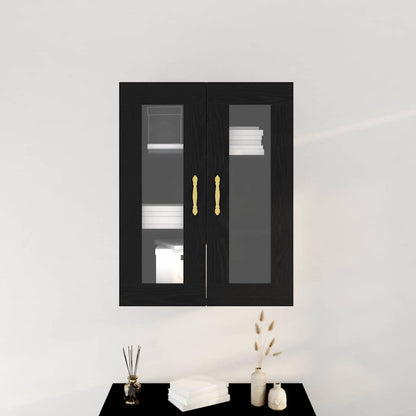 Wandmontierter Schrank Schwarze Eiche 69.5 x 34 x 90 cm