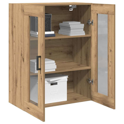 Wandmontierter Schrank Eiche handwerklich 69.5 x 34 x 90 cm
