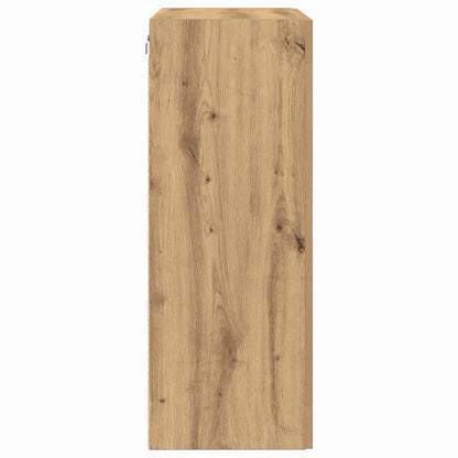Wandmontierter Schrank Eiche handwerklich 69.5 x 34 x 90 cm