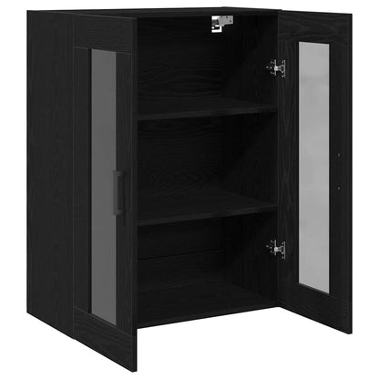 Wandmontierter Schrank Schwarze Eiche 69.5 x 34 x 90 cm