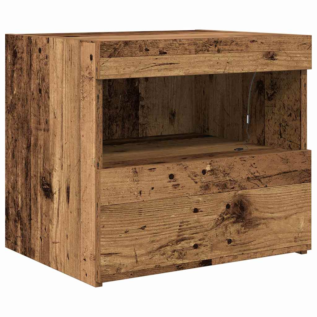 Nachtschrank Altholz 50 x 40 x 45 cm Holzwerkstoff