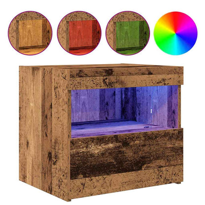 Nachtschrank Altholz 50 x 40 x 45 cm Holzwerkstoff