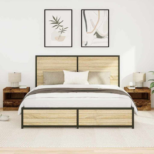 Nachtschrank 2 pcs Altholz 50 x 40 x 45 cm Holzwerkstoff