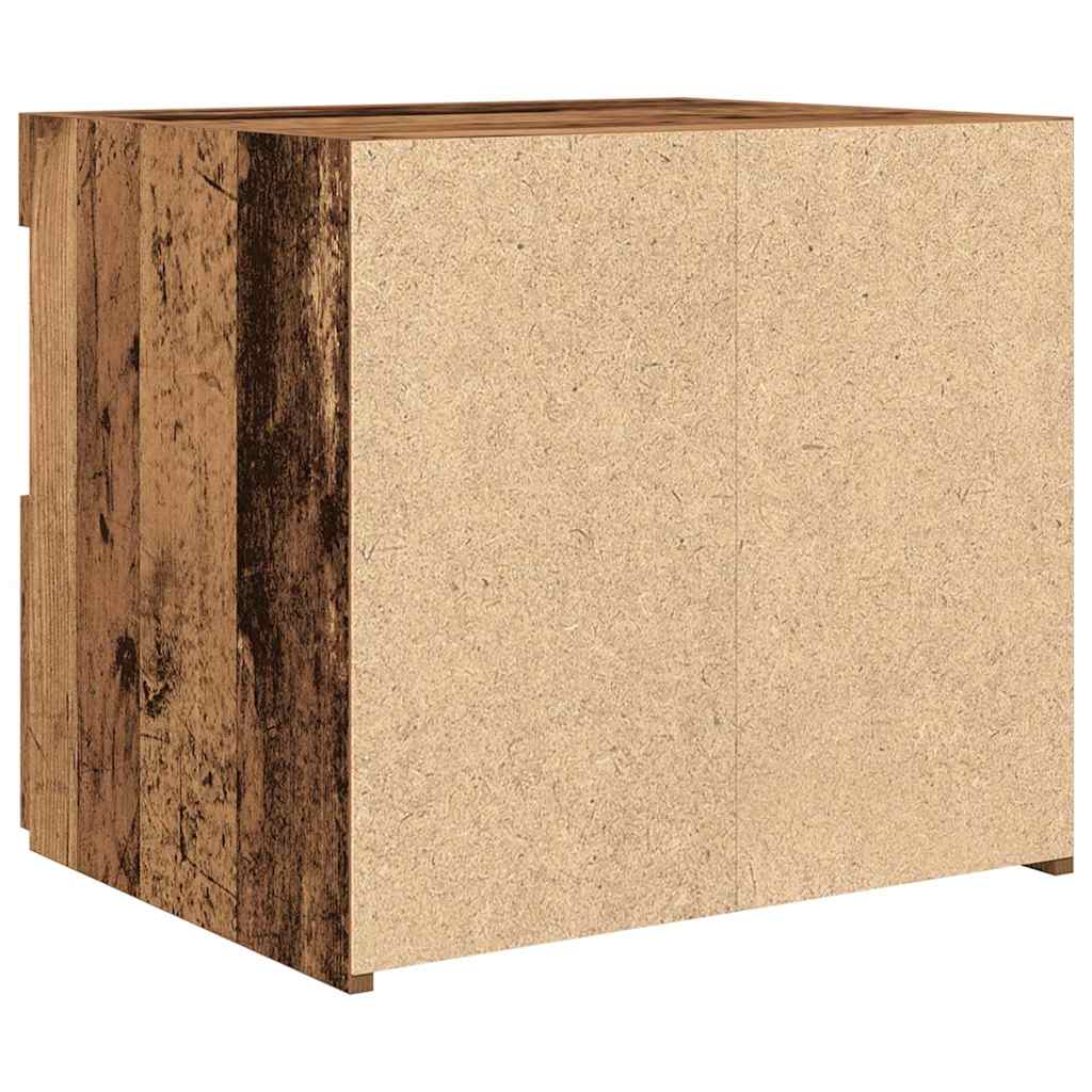 Nachtschrank 2 pcs Altholz 50 x 40 x 45 cm Holzwerkstoff
