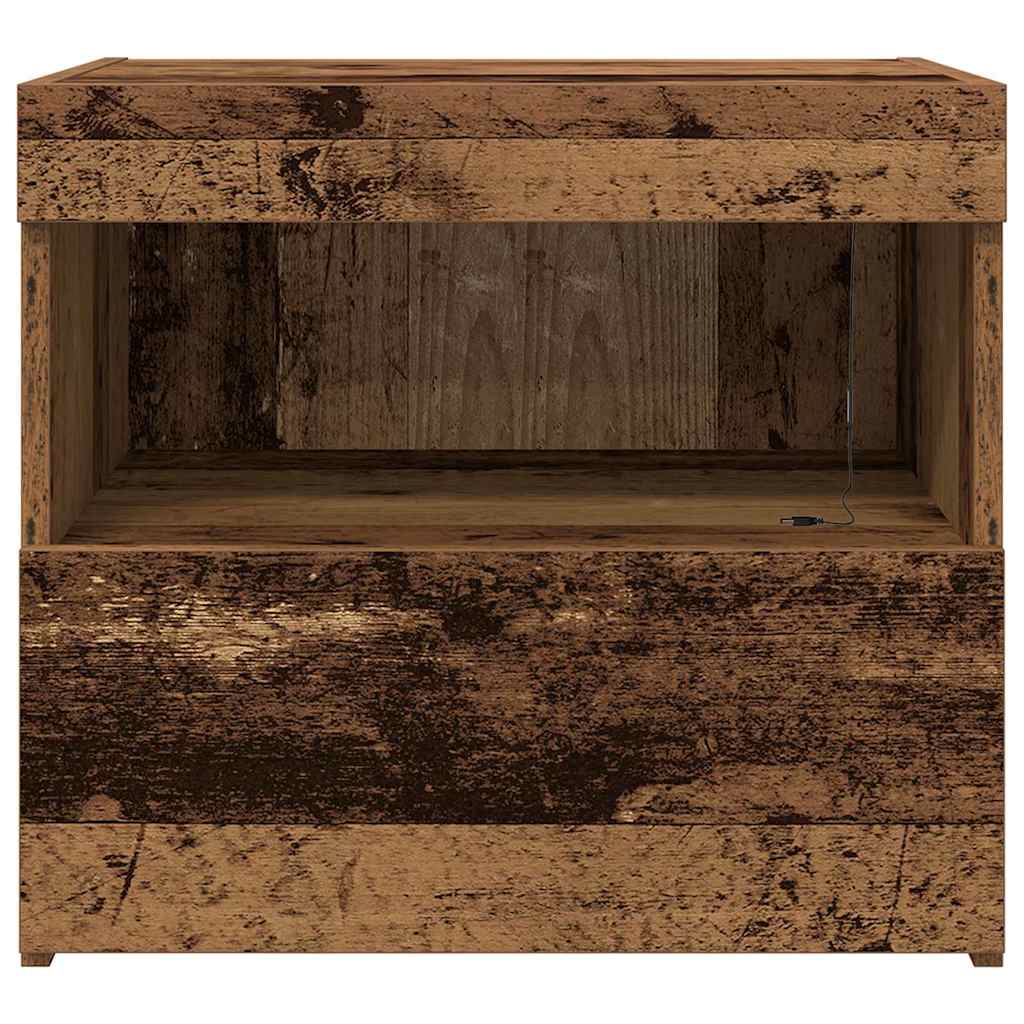 Nachtschrank 2 pcs Altholz 50 x 40 x 45 cm Holzwerkstoff