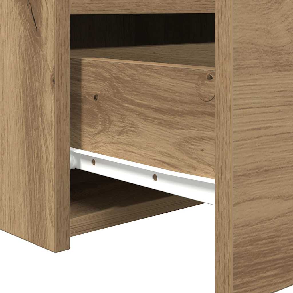 Nachtschrank Eiche handwerklich 50 x 40 x 45 cm Holzwerkstoff