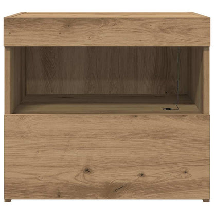 Nachtschrank Eiche handwerklich 50 x 40 x 45 cm Holzwerkstoff