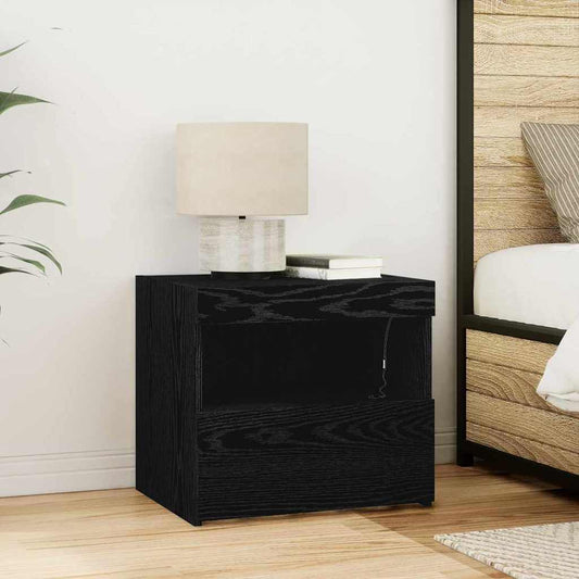 Nachtschrank Schwarze Eiche 50 x 40 x 45 cm Holzwerkstoff
