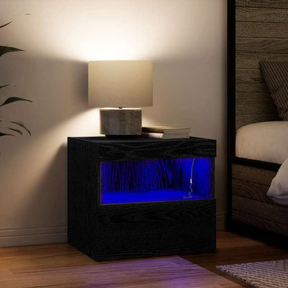 Nachtschrank 2 pcs Schwarze Eiche 50 x 40 x 45 cm Holzwerkstoff