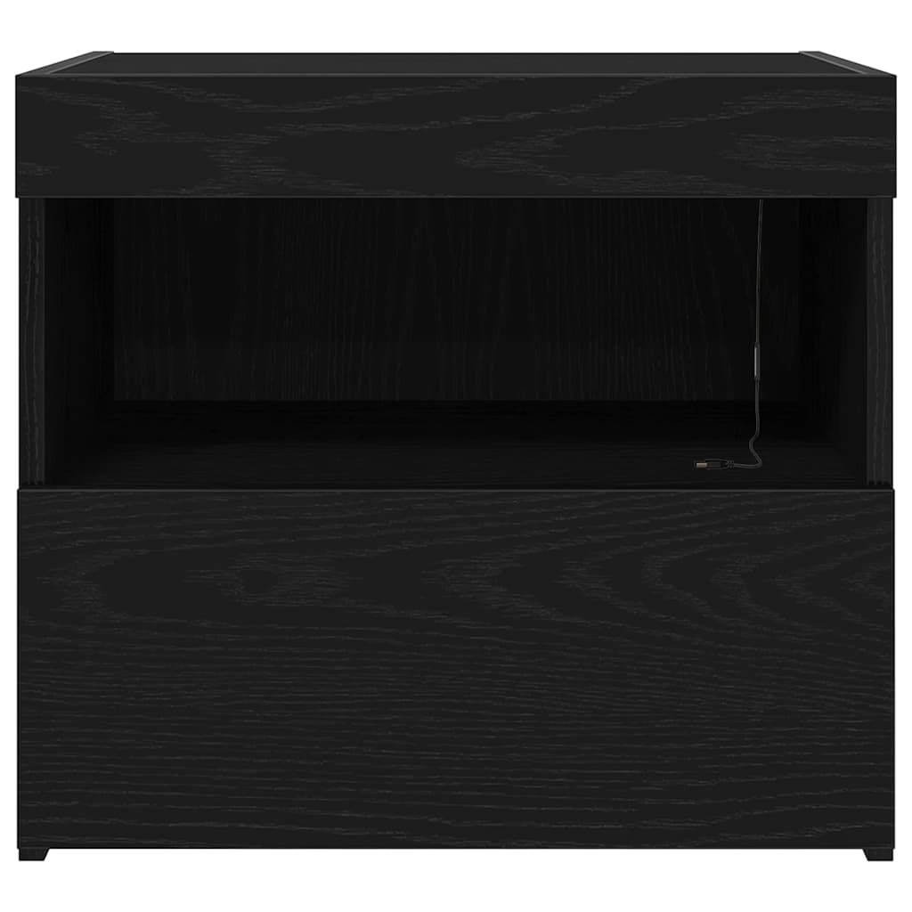 Nachtschrank 2 pcs Schwarze Eiche 50 x 40 x 45 cm Holzwerkstoff