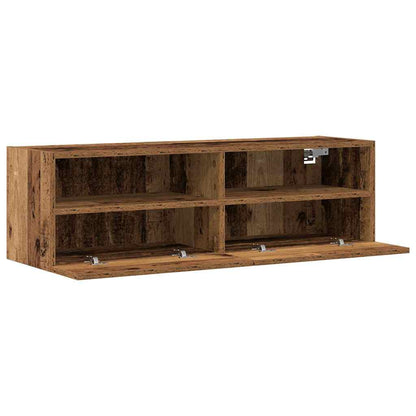 TV-Wandregal Altholz 100 x 30 x 30 cm Holzwerkstoff
