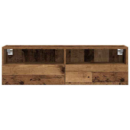 TV-Wandregal Altholz 100 x 30 x 30 cm Holzwerkstoff