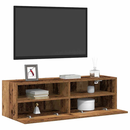 TV-Wandregal Altholz 100 x 30 x 30 cm Holzwerkstoff