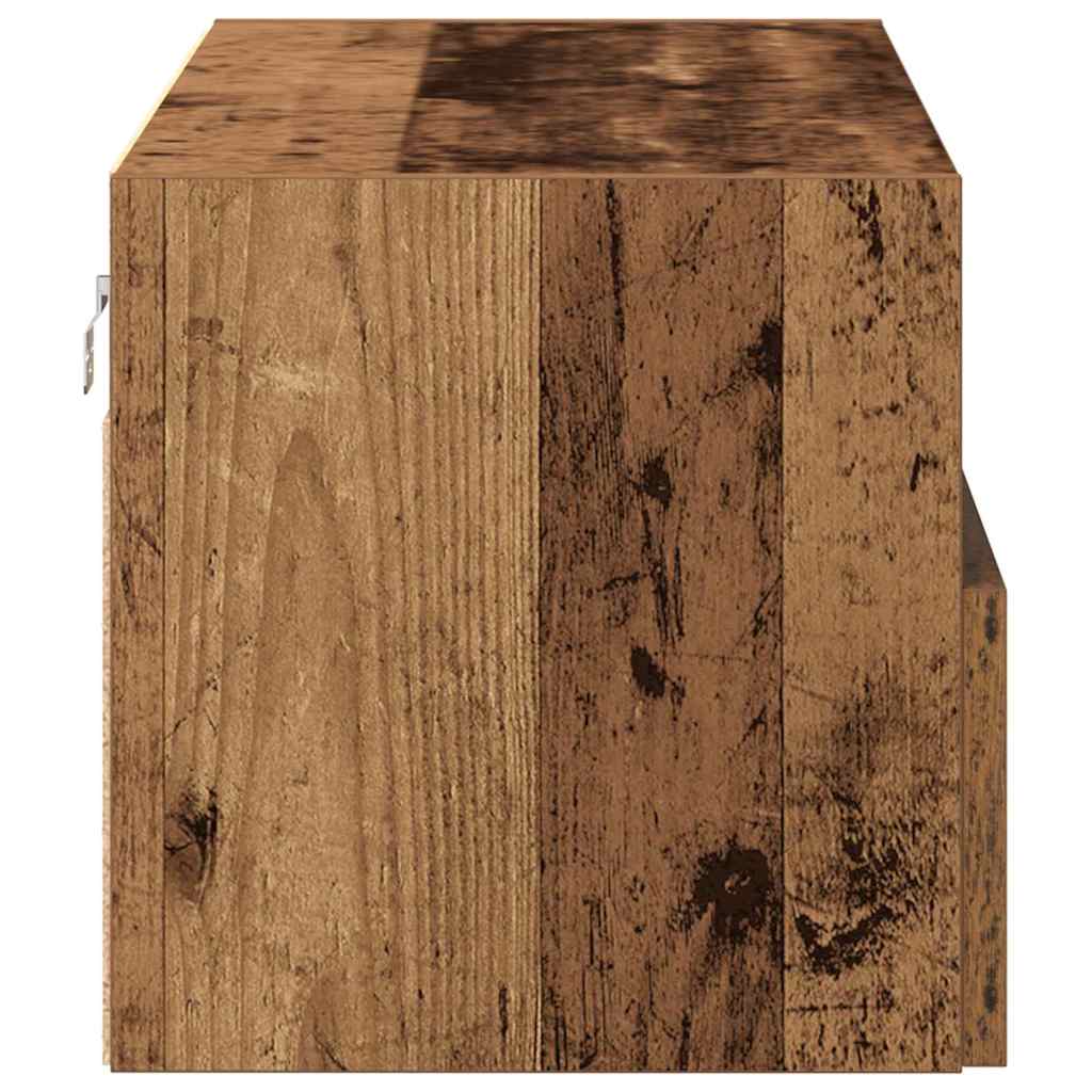TV-Wandregal Altholz 100 x 30 x 30 cm Holzwerkstoff