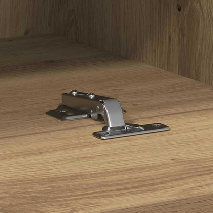TV-Wandregal 2 pcs Eiche handwerklich 100 x 30 x 30 cm