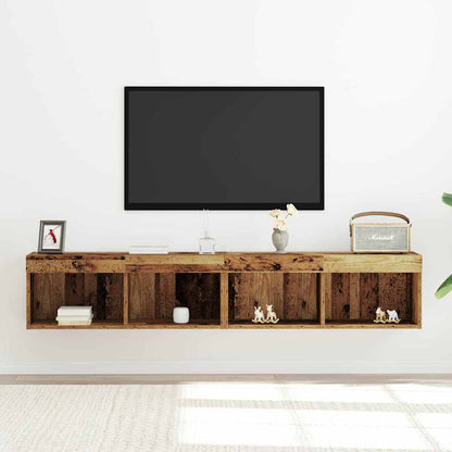 TV-Schränk 2 pcs Altholz 80 x 30 x 30 cm Holzwerkstoff
