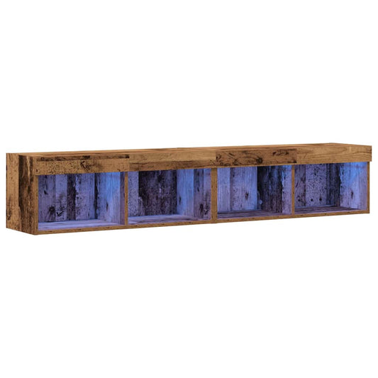 TV-Schränk 2 pcs Altholz 80 x 30 x 30 cm Holzwerkstoff