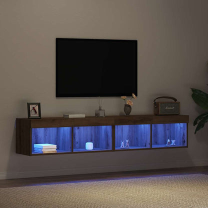TV-Schränk 2 pcs Artisan Eiche 80 x 30 x 30 cm Holzwerkstoff