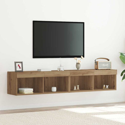 TV-Schränk 2 pcs Artisan Eiche 80 x 30 x 30 cm Holzwerkstoff