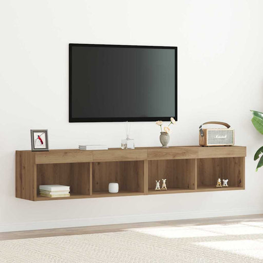TV-Schränk 2 pcs Artisan Eiche 80 x 30 x 30 cm Holzwerkstoff