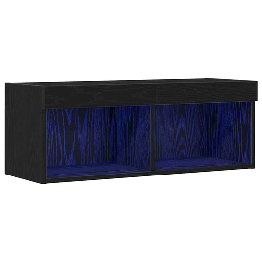 TV-Schränk Schwarze Eiche 80 x 30 x 30 cm Holzwerkstoff