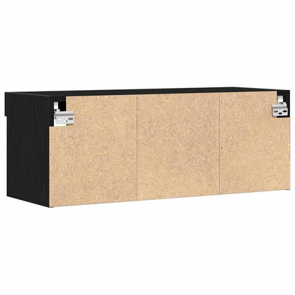 TV-Schränk 2 pcs Schwarze Eiche 80 x 30 x 30 cm Holzwerkstoff