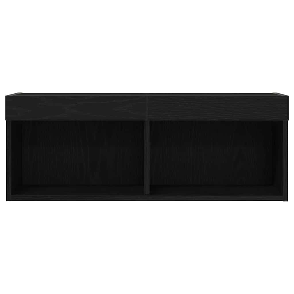 TV-Schränk 2 pcs Schwarze Eiche 80 x 30 x 30 cm Holzwerkstoff