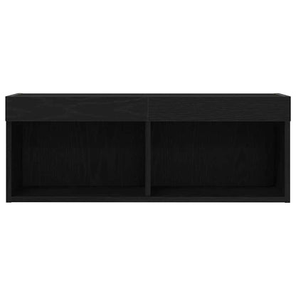 TV-Schränk 2 pcs Schwarze Eiche 80 x 30 x 30 cm Holzwerkstoff
