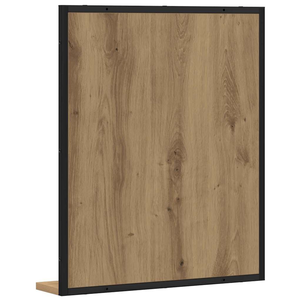 Spiegel Artisan-Eiche 50 x 12 x 60 cm Glas und engineered Holz