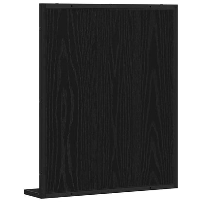 Badezimmer Spiegel Schwarz Eichen-Optik 50 x 12 x 60 cm