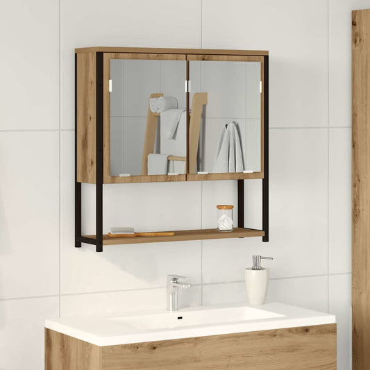 Badezimmer Spiegelschrank Artisan Eiche 60x16x60 cm MDF