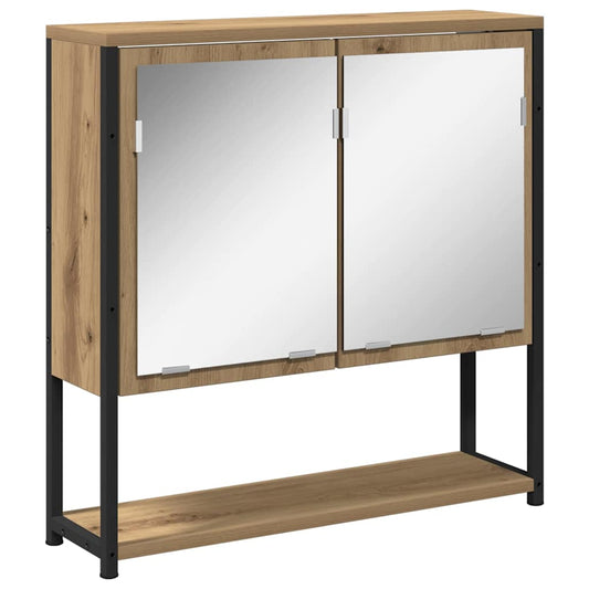 Badezimmer Spiegelschrank Artisan Eiche 60x16x60 cm MDF