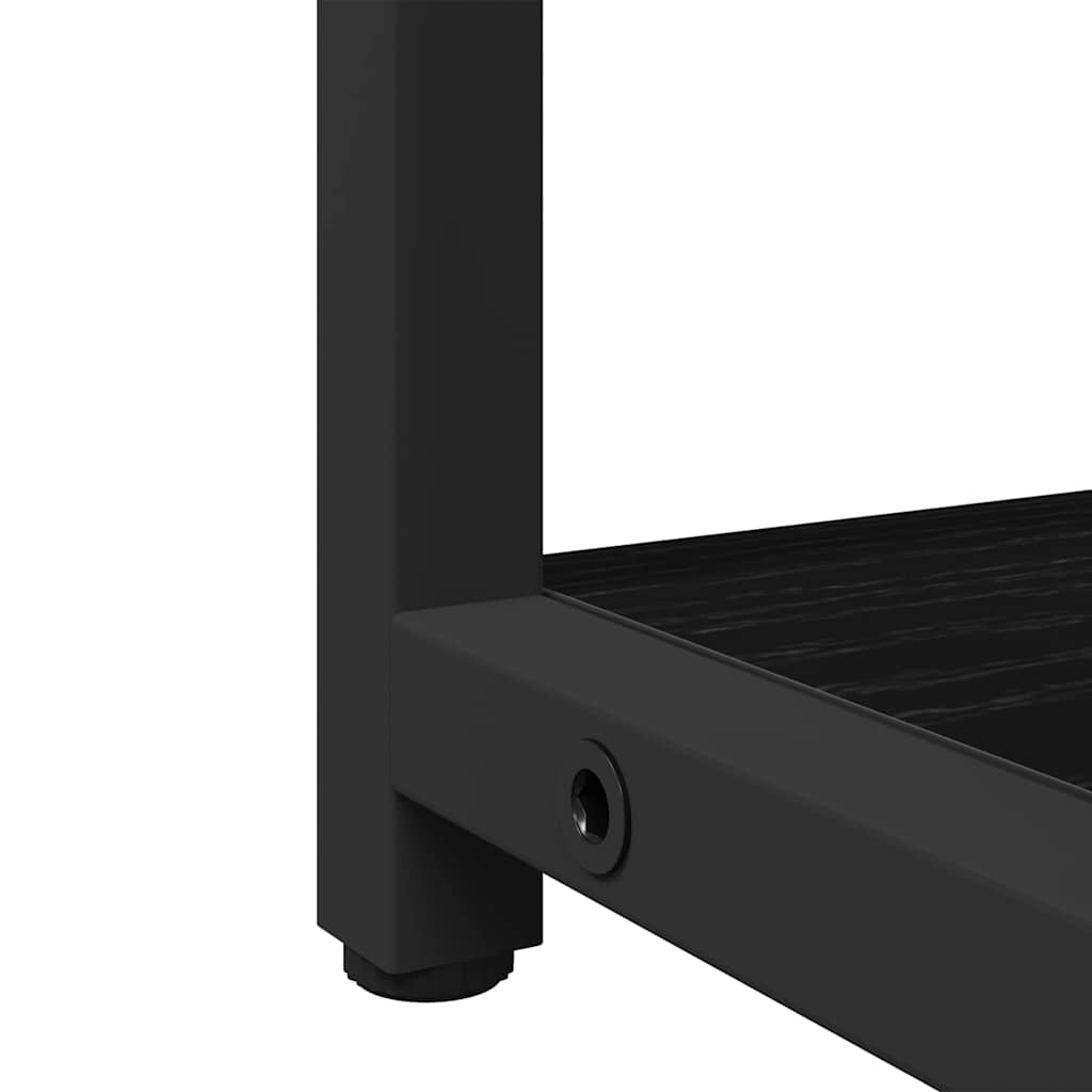 Badezimmerspiegelschrank Schwarz Eichen-Optik 60 x 16 x 60 cm